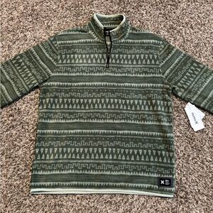 Brand New Hurley Men's Mesa Windchill 1/4 Zip Fleece Jacket Size Medium MSRP $65